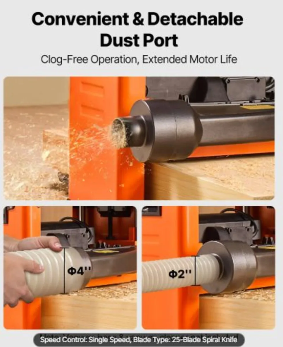 Thickness Planer, 330 mm Width Worktable,Woodwork - Image 4