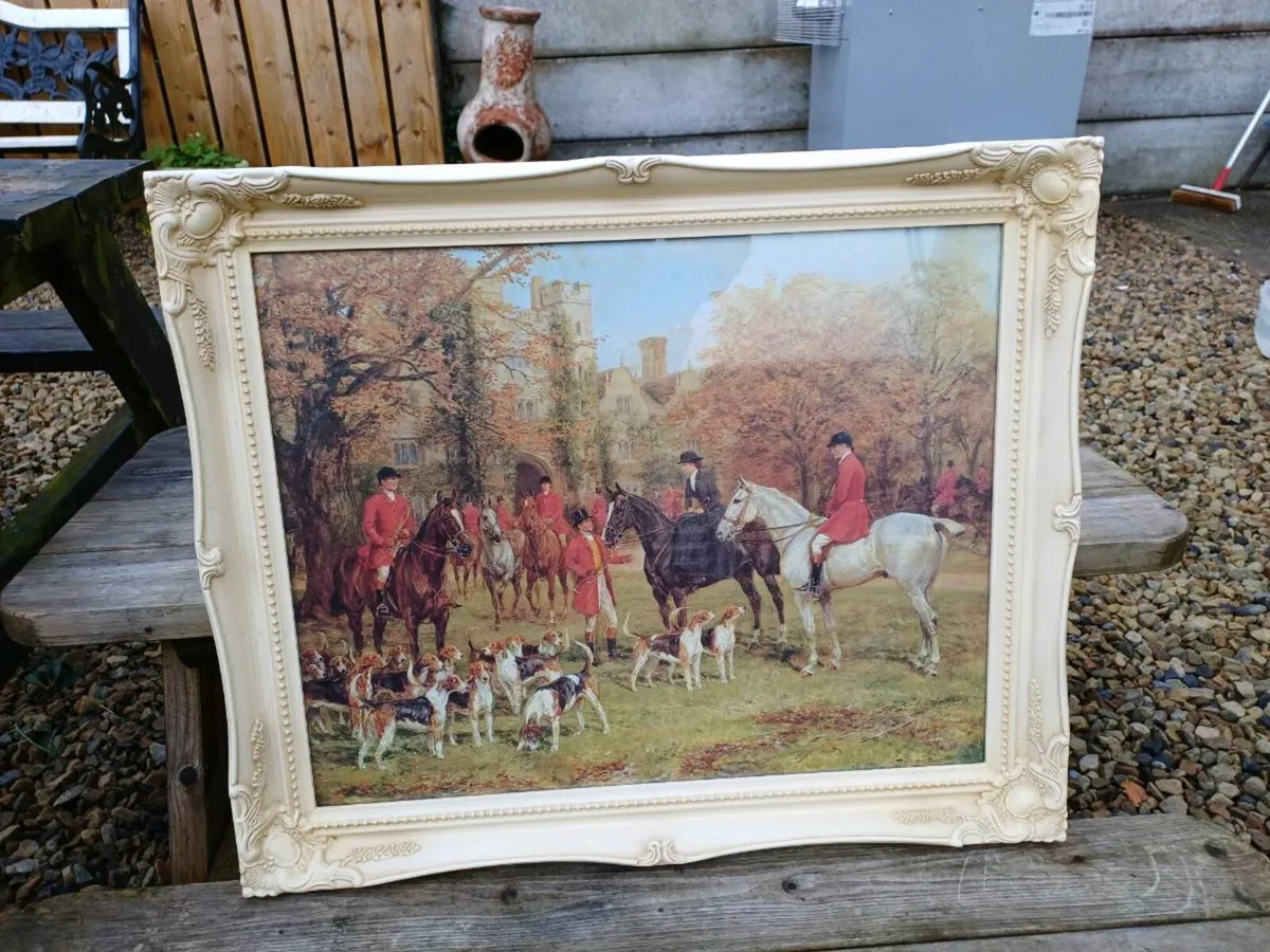Vintage Fox-Hunting Picture - Image 2