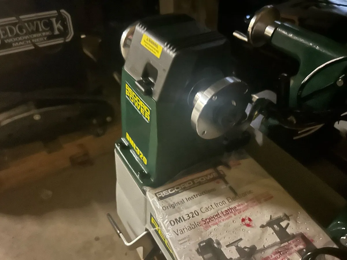 Record dml 320 variable speed lathes - Image 3