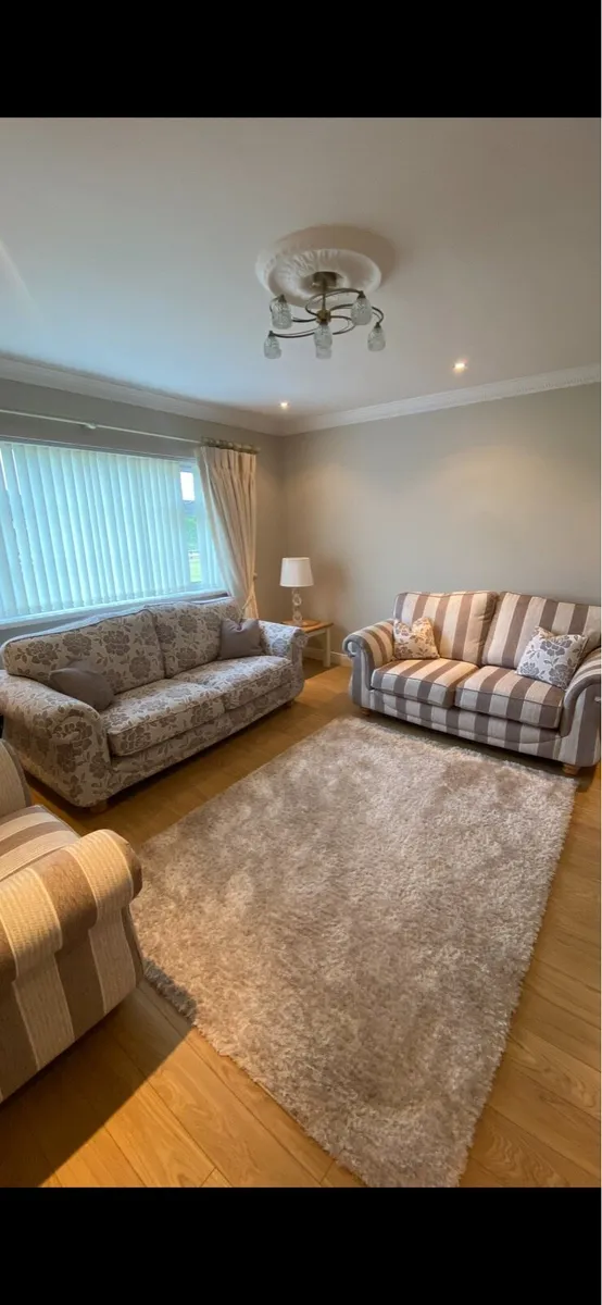 3 Piece Fabric Sofa - Image 1