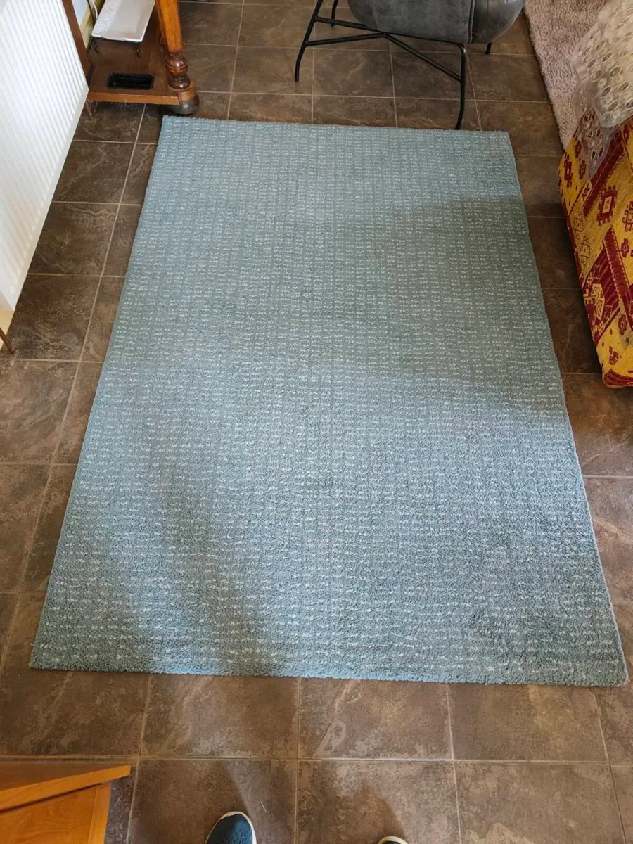 Rug 133cm by 195cm - Blue - Image 2