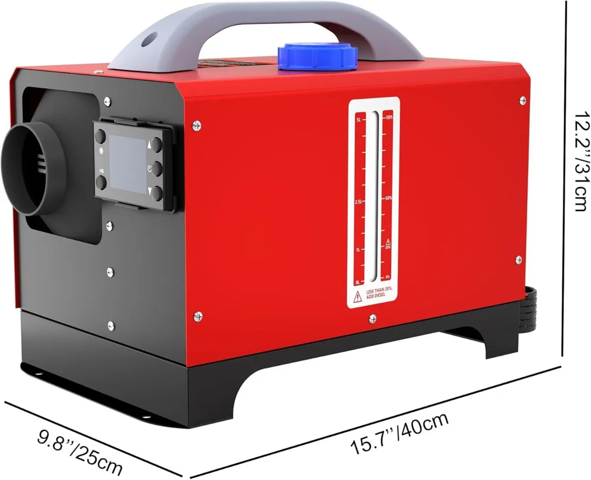 12 V 8 kW Diesel Heater, Remote, LCD - Image 3
