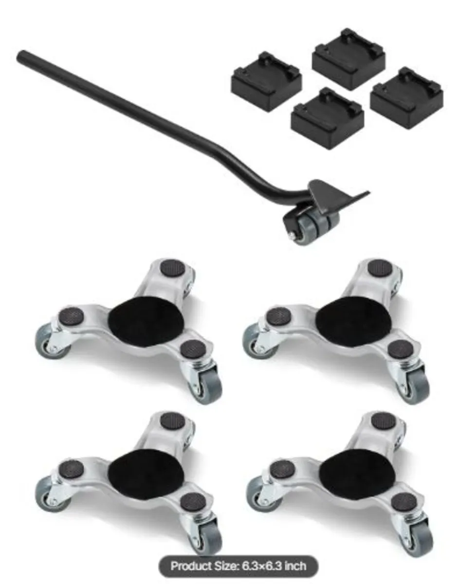 Furniture Dolly, 440 lbs Load Capacity, 3 Wheel - Image 1