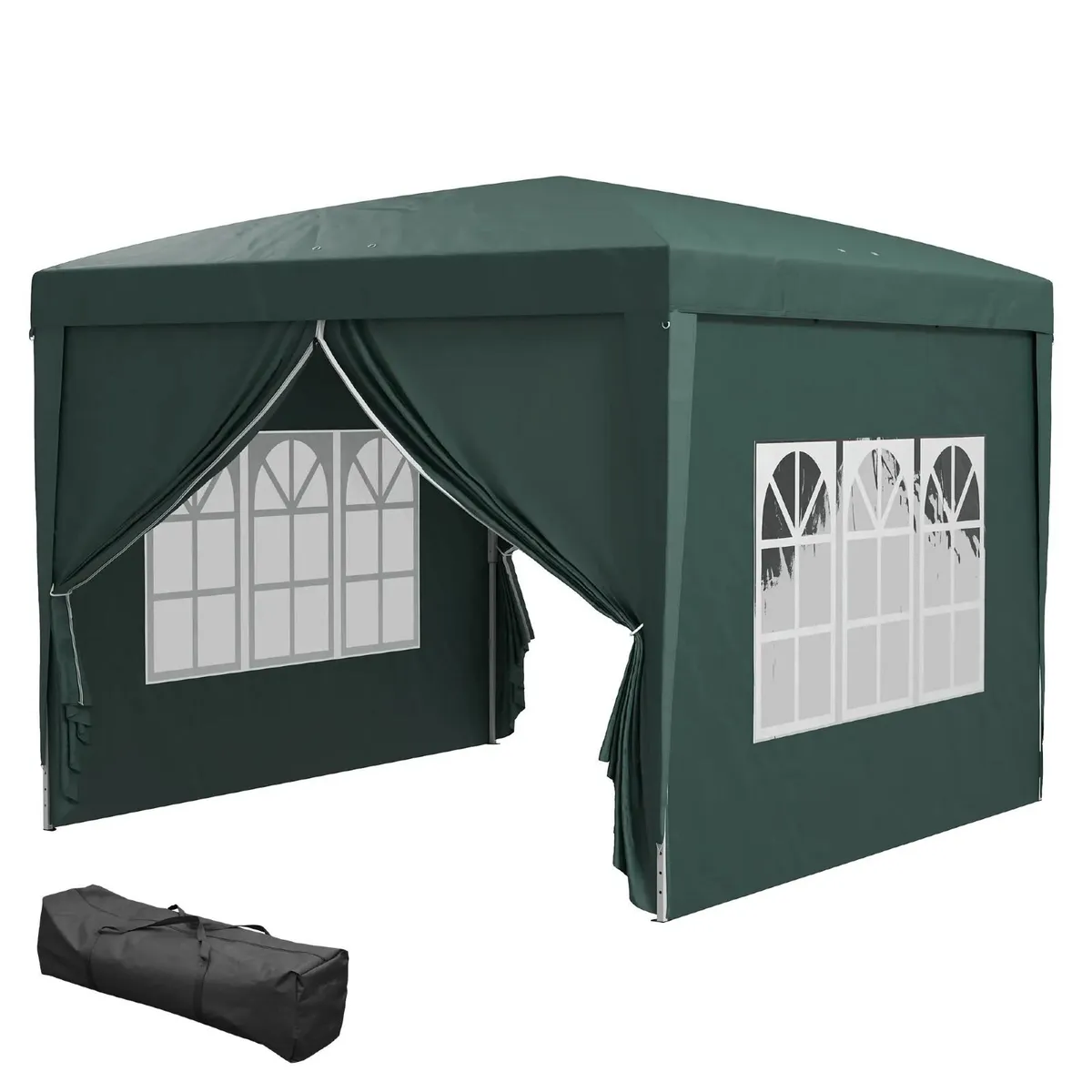 3x3m pop up gazebo with 4 side walls - Image 1