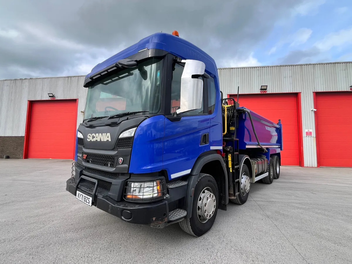 2022 Scania P410 XT 8x4 Thompson Tipper Grab - Image 1