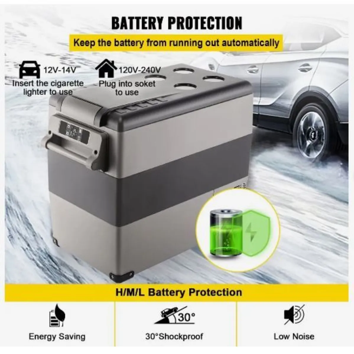 Car Refrigerator 55L Compressor Portable Small - Image 1