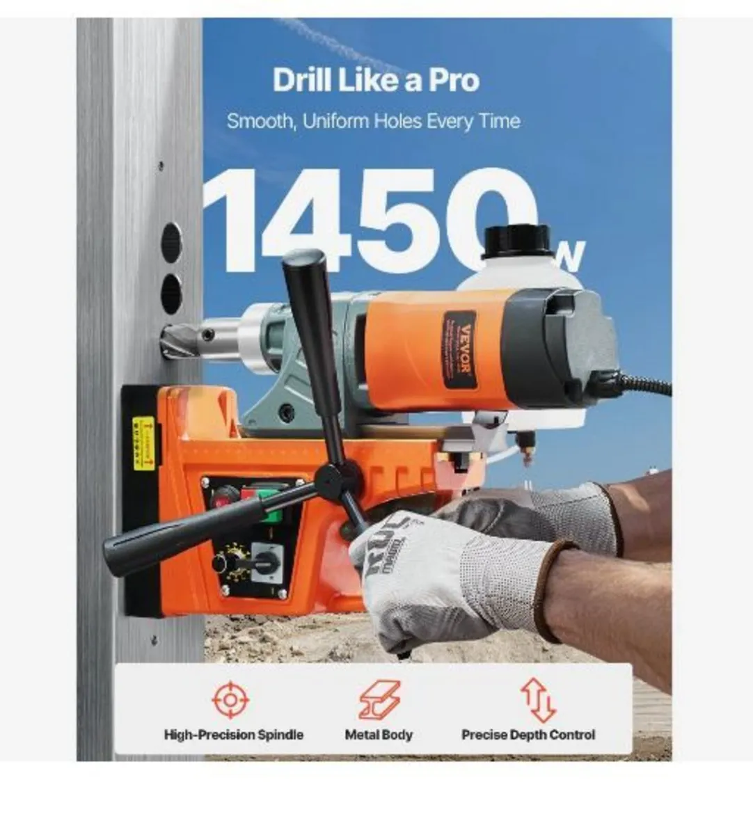 Magnetic Drill, 1450W Motor 2 in Boring - Image 1