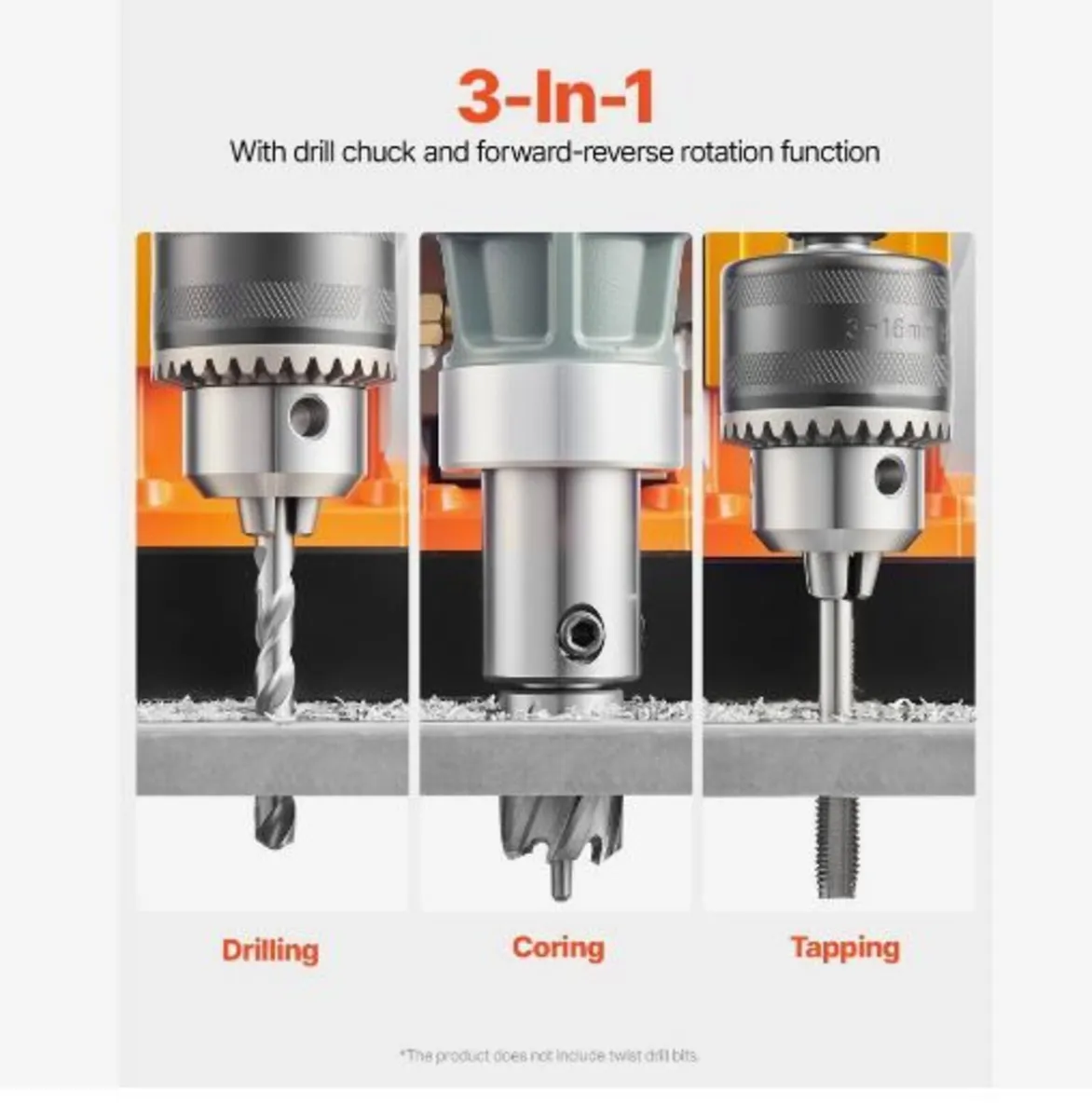 Magnetic Drill, 1450W Motor 2 in Boring - Image 3