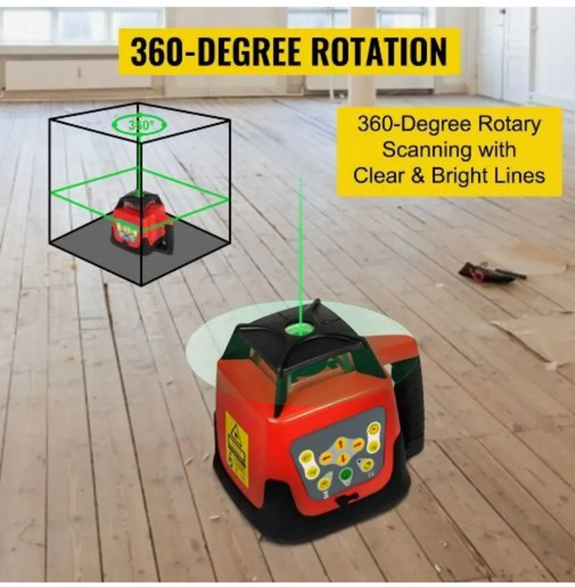 Green Rotary Laser Level Kit with Adjustable - Image 4