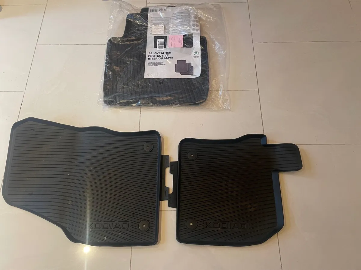 Skoda kodiaq all weather interior mats - Image 1