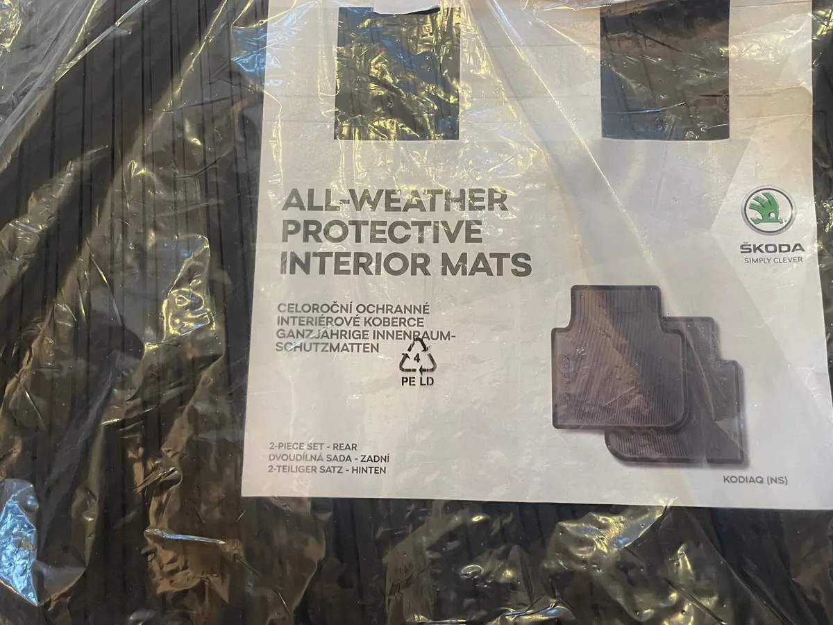 Skoda kodiaq all weather interior mats - Image 2