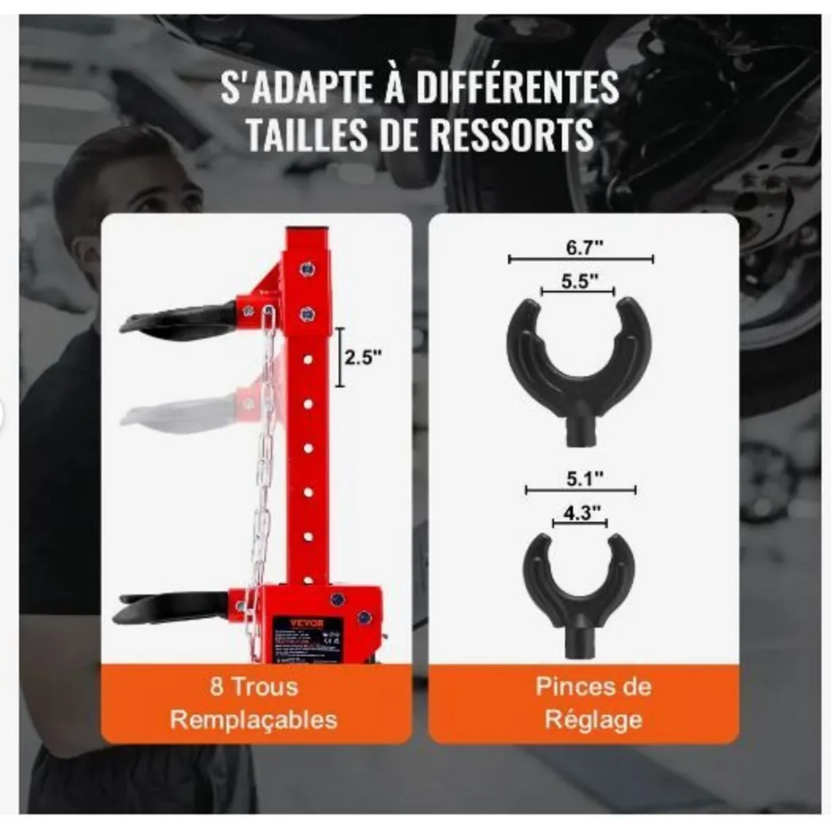 Strut Spring Compressor, 4.5 Ton - Image 2