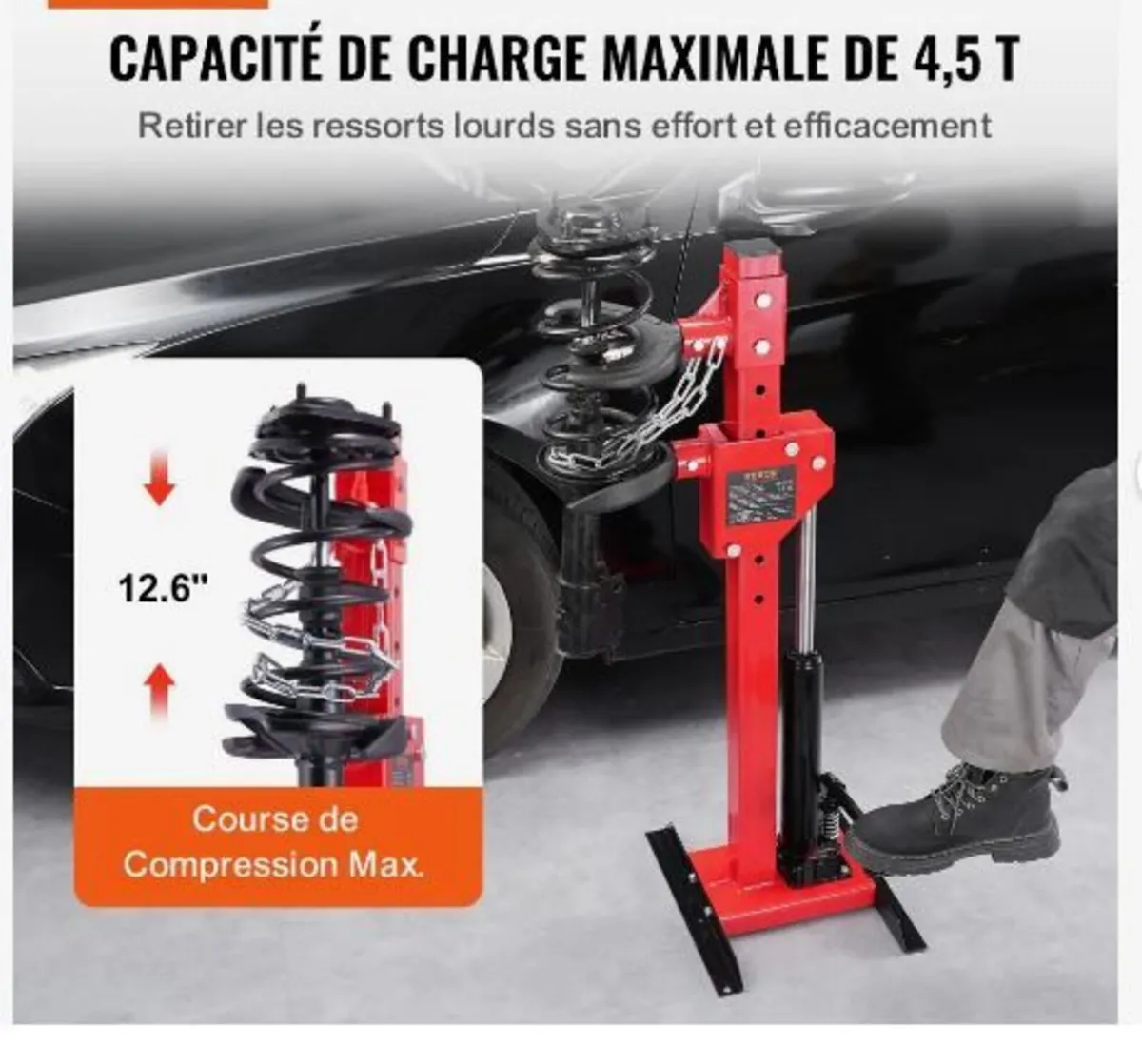 Strut Spring Compressor, 4.5 Ton - Image 3