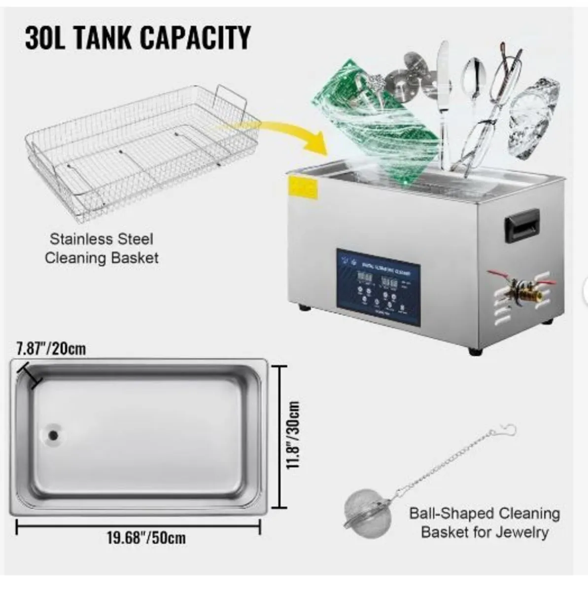 30L Ultrasonic Cleaner Dual Frequency - Image 4