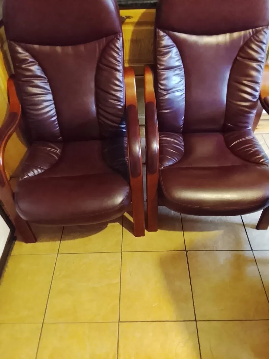 Brogan leather chairs - Image 1