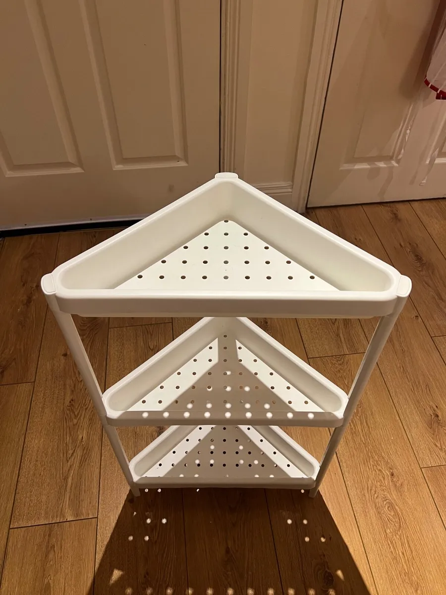 IKEA Corner Shelf Unit |White| 3 Tier | As new| €5 - Image 2