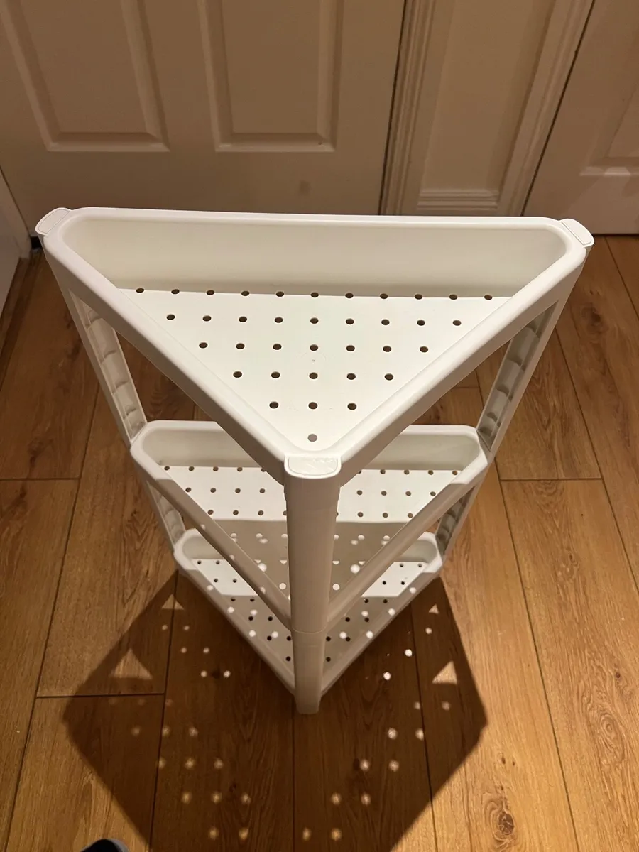 IKEA Corner Shelf Unit |White| 3 Tier | As new| €5 - Image 1