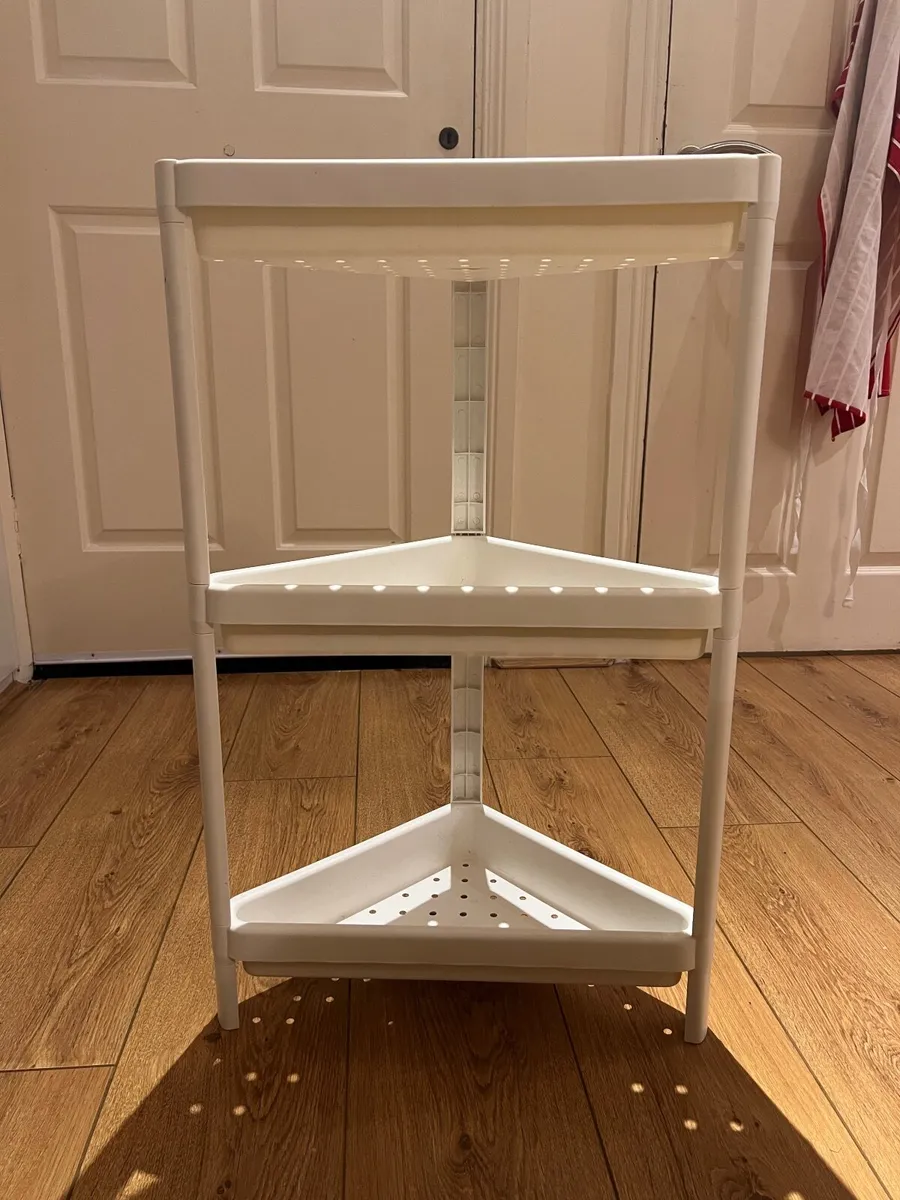 IKEA Corner Shelf Unit |White| 3 Tier | As new| €5 - Image 3