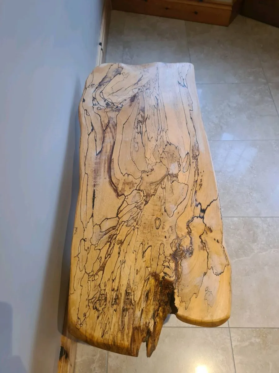 Live edge wood spalted coffee table - Image 2