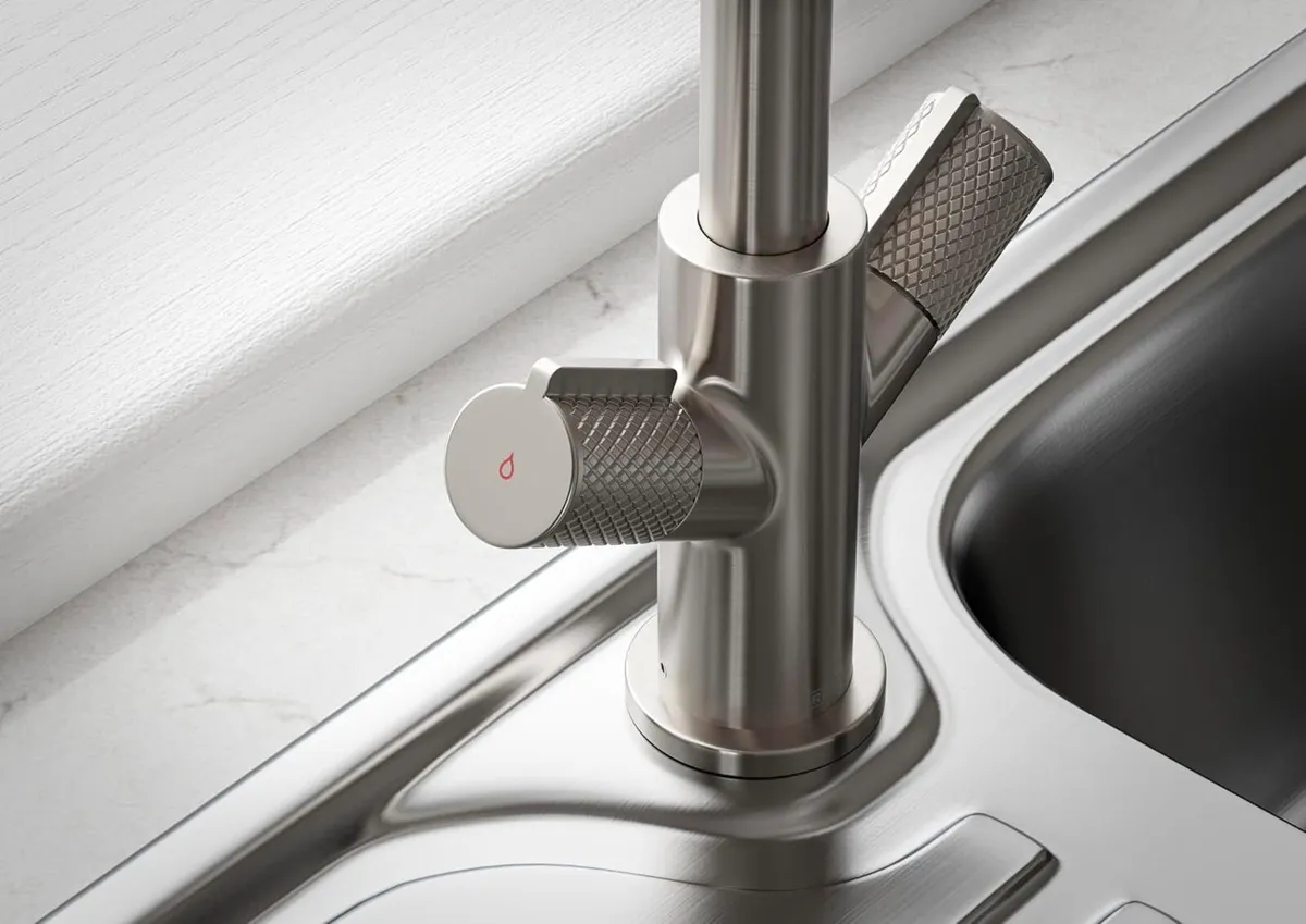 Fern Kitchen Tap - Swivel spout Two Handle - Image 4