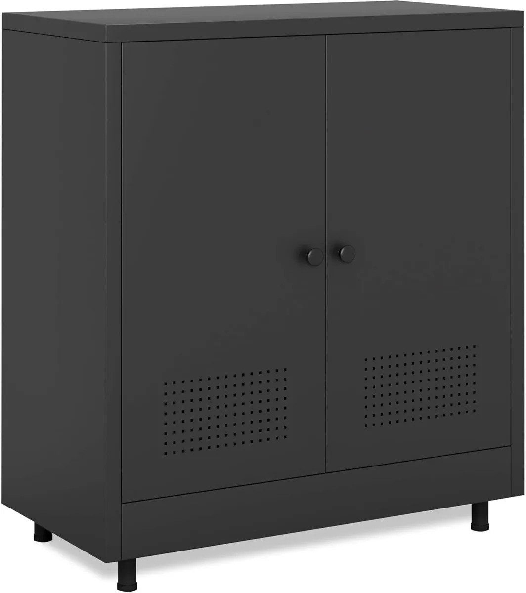 Metal Storage Cupboard with 2 Doors and Adjustable - Image 1