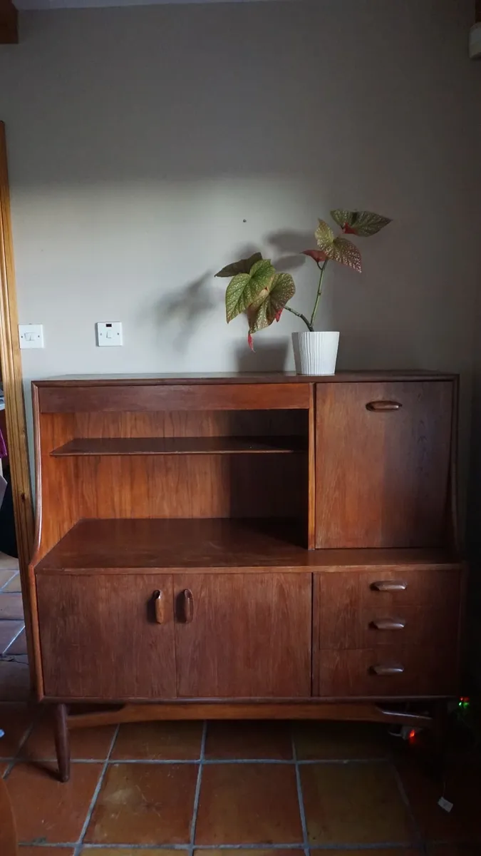 RARE FIND Vintage 70s G Plan Teak Drinks Cabinet - Image 1