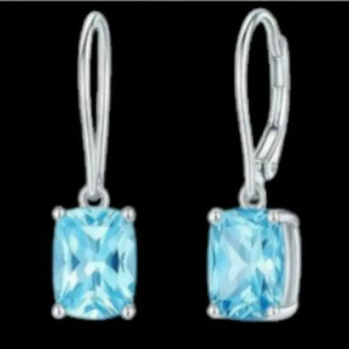 Silver & Topaz Earrings - Image 4