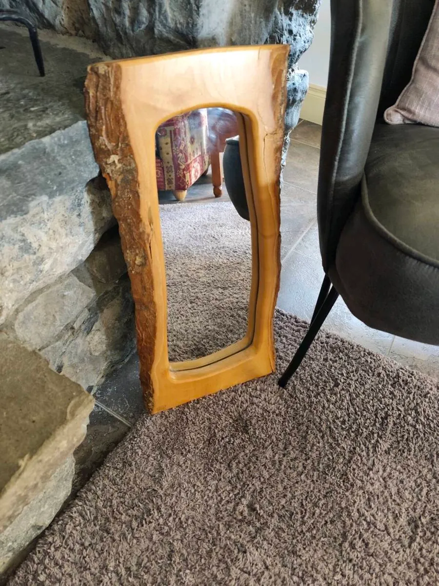 Wood frame mirror - Image 2