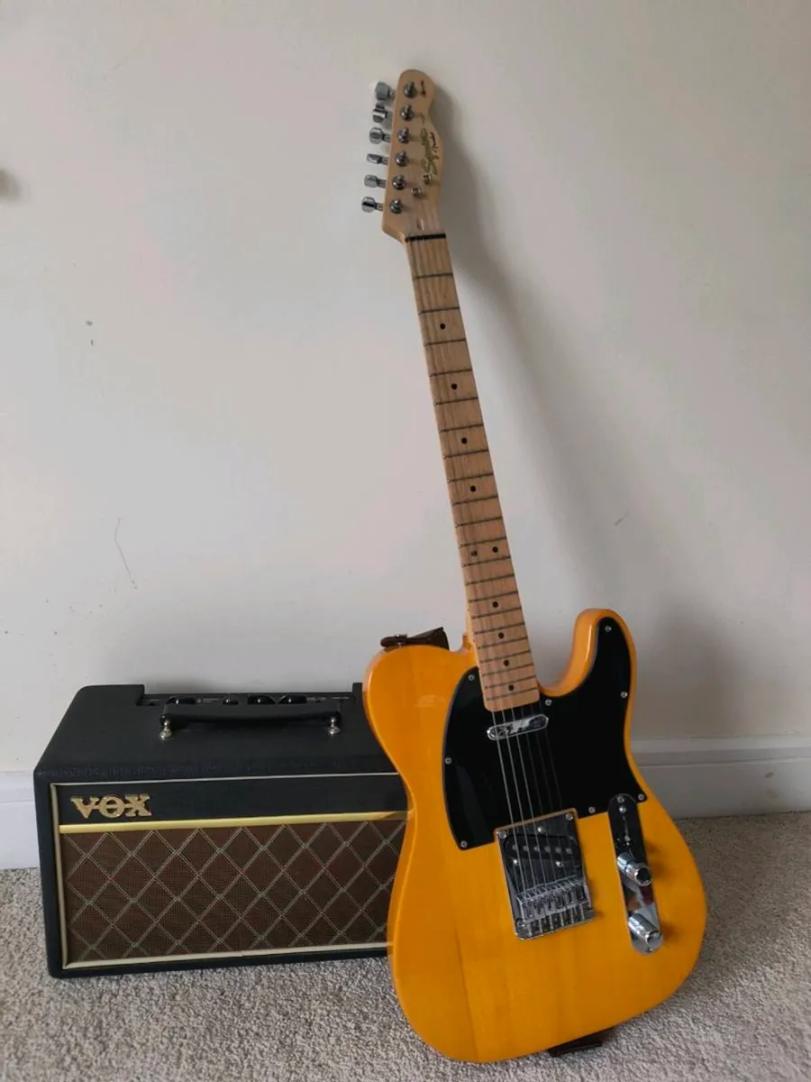 Squier Fender Telecaster Affinity + Vox Amp - Image 1