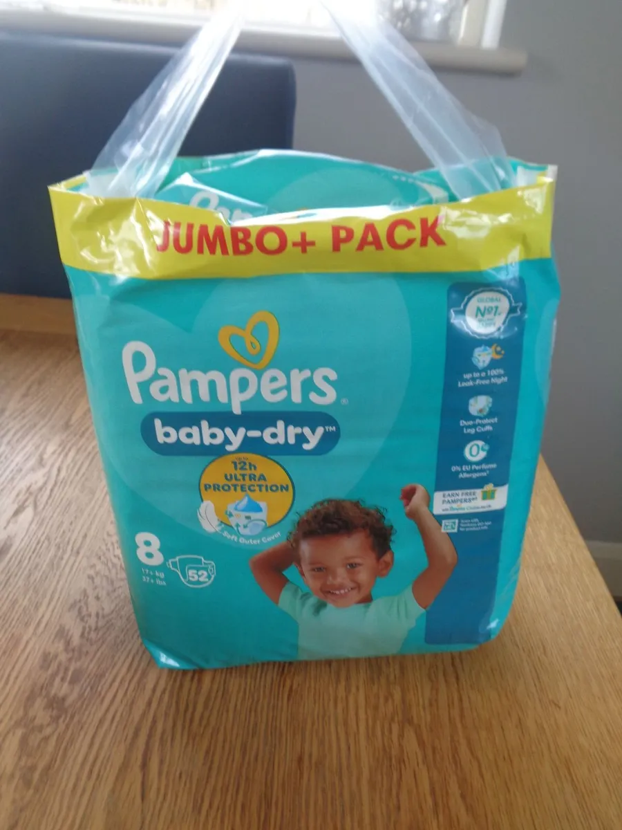 Pampers Baby Dry Jumbo Pack of Nappies for Sale - Image 1