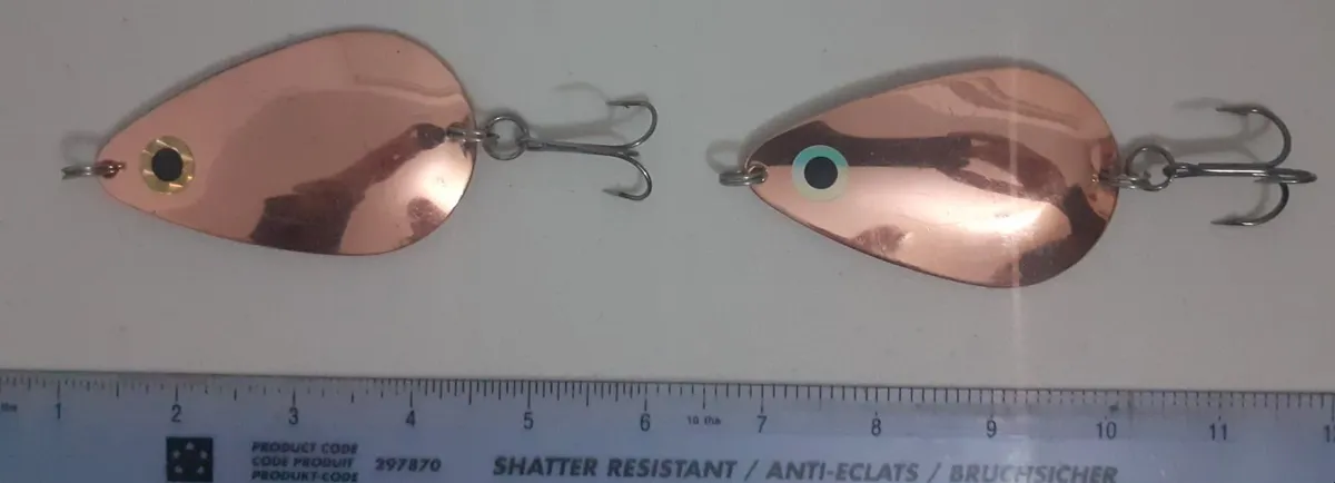 Pike big copper spoons 2 number