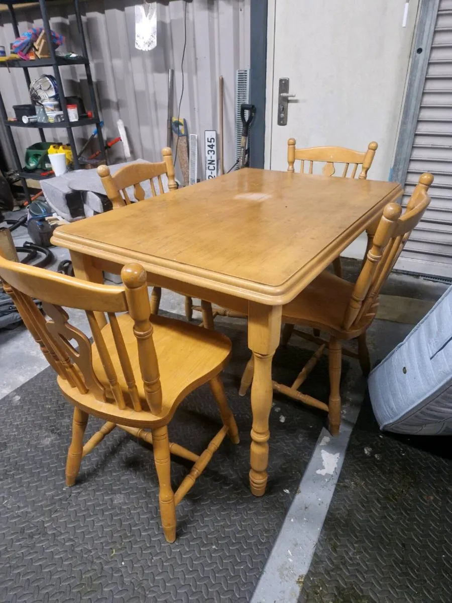 Table and 4 chairs