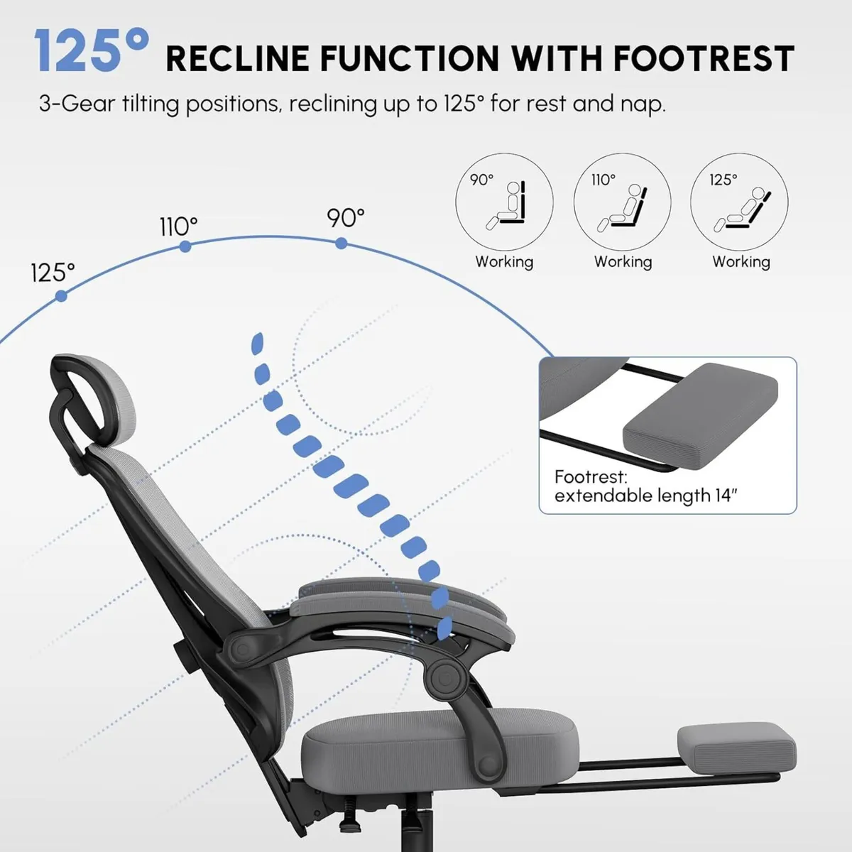 Ergonomic Computer Chair Mesh Office with Link - Image 4