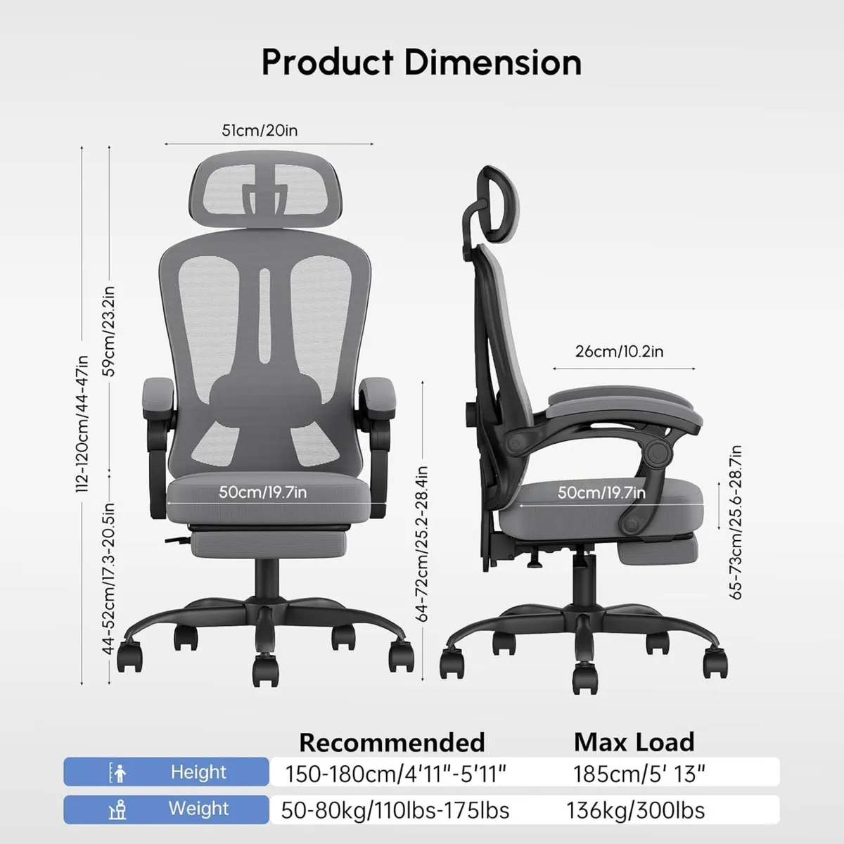 Ergonomic Computer Chair Mesh Office with Link - Image 2