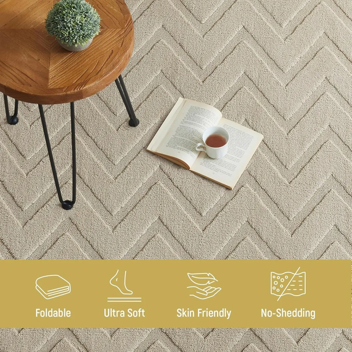 Rugs Living Room Large 160x230 cm – 100% Polyester - Image 3