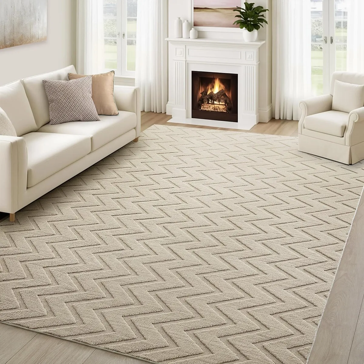 Rugs Living Room Large 160x230 cm – 100% Polyester - Image 1