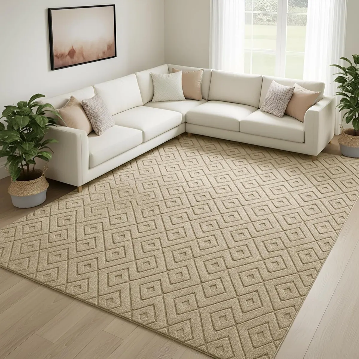 Rugs Living Room Large 160x230 cm – 100% Polyester - Image 1