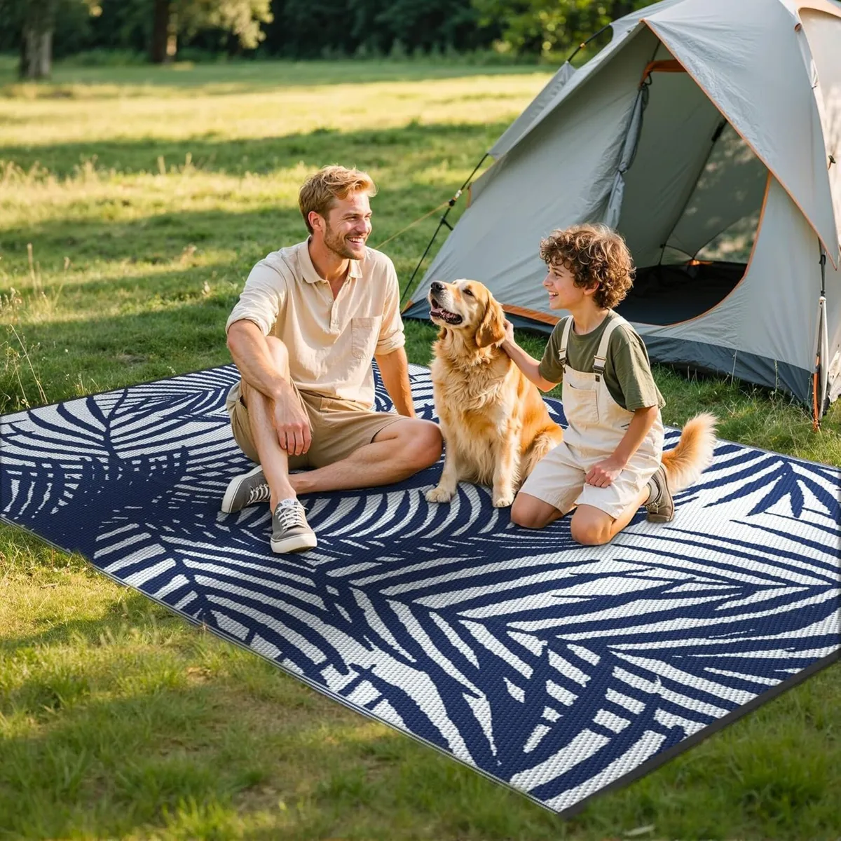 Outdoor Rug 240X300CM Extra Large Botanical Leaf - Image 2