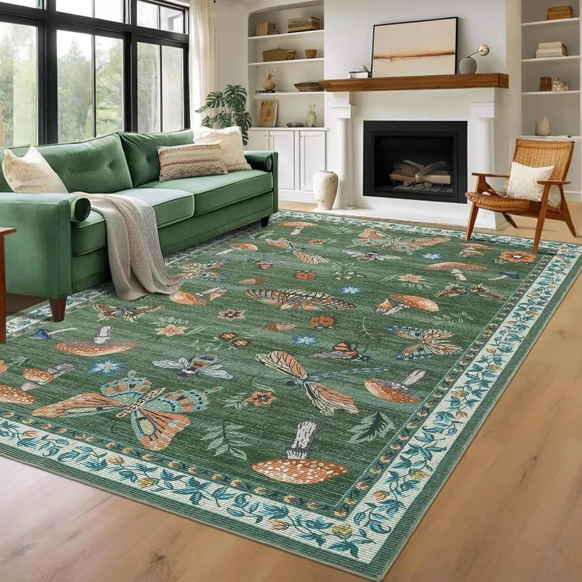 160x230 cm Mushroom Rug for Living Room Nature-Ins - Image 2