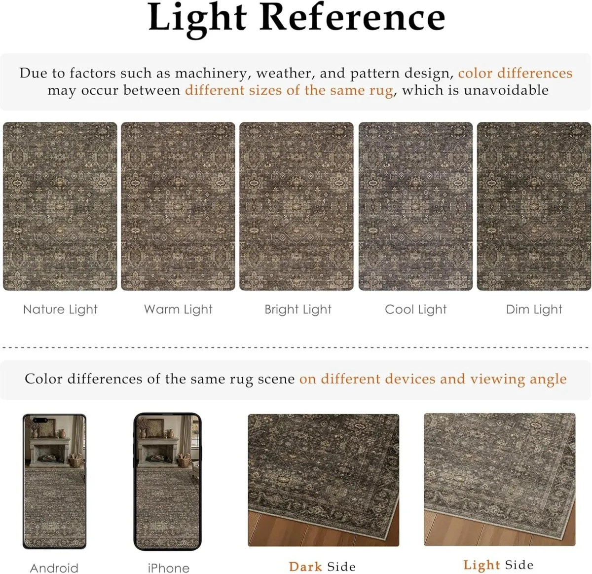 Vintage Living Room Rug 200 x 300 cm Brown - Image 2