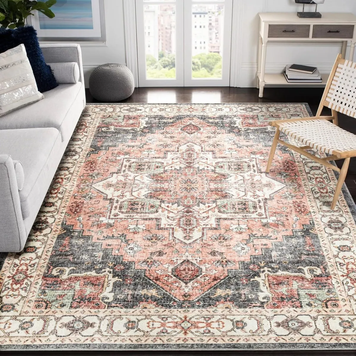 Hallway Runner Rug 150x210cm Non Slip Long Carpet - Image 1