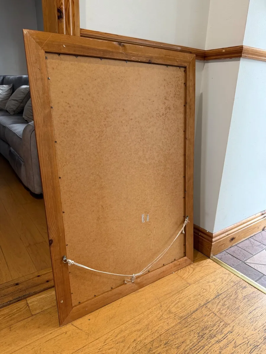 Large Pine Framed Mirror - Image 3