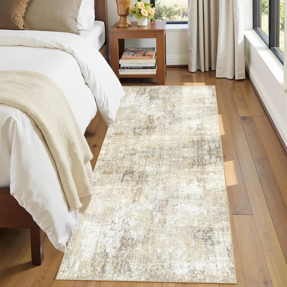 Washable Area Rugs 2'x6' Non-Slip Modern Abstract - Image 3