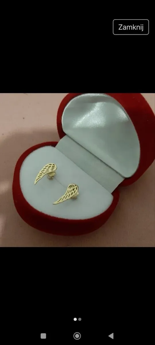 14 CT 585 Gold wings earrings 1.29g