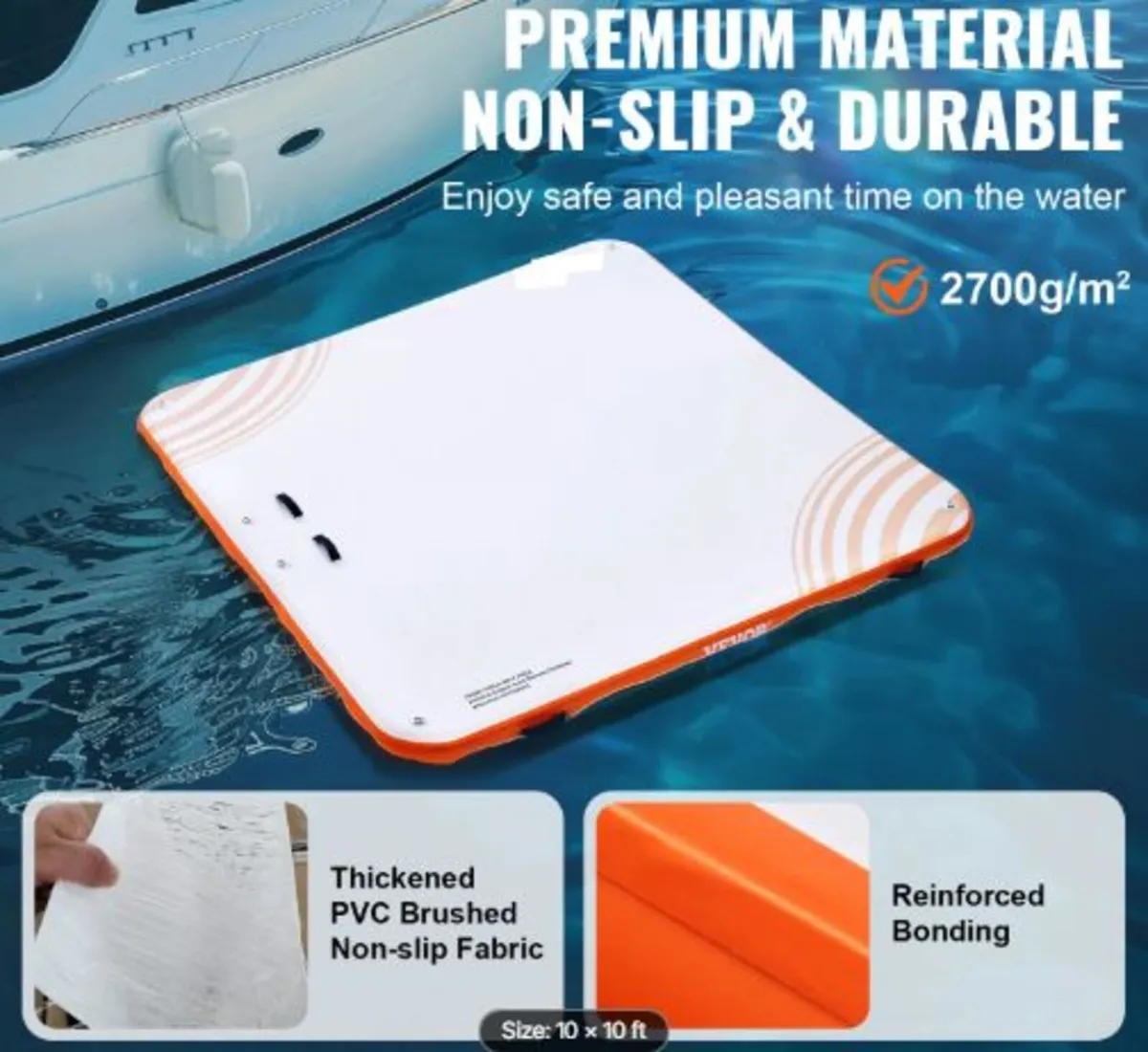 Inflatable Floating Dock, 10 x 10FT Inflatable - Image 2