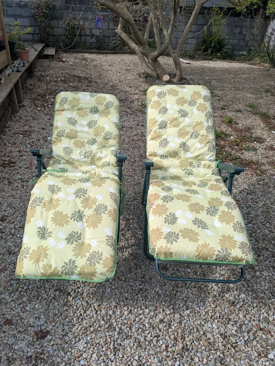 2 x sun loungers - Image 1
