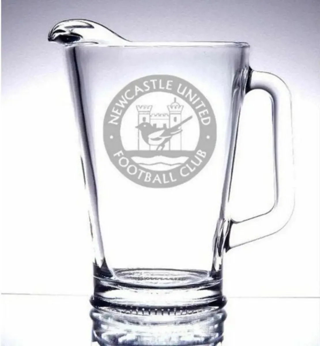 Large Vintage Glass Football Club Pitchers - Image 4