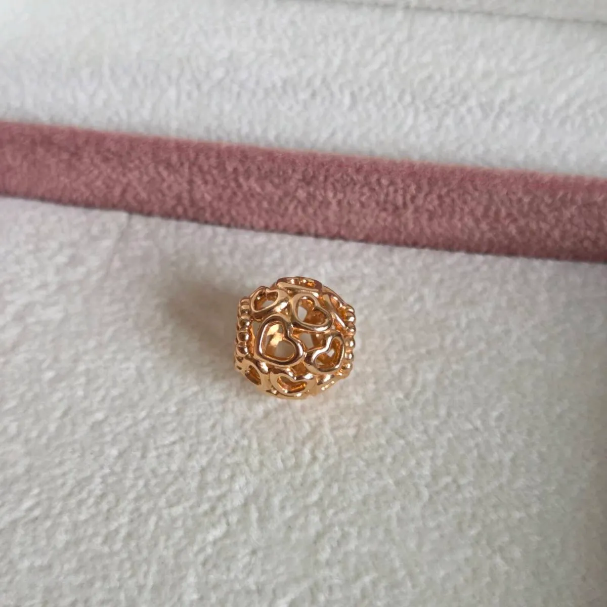 Pandora hearts charm rose gold - Image 1