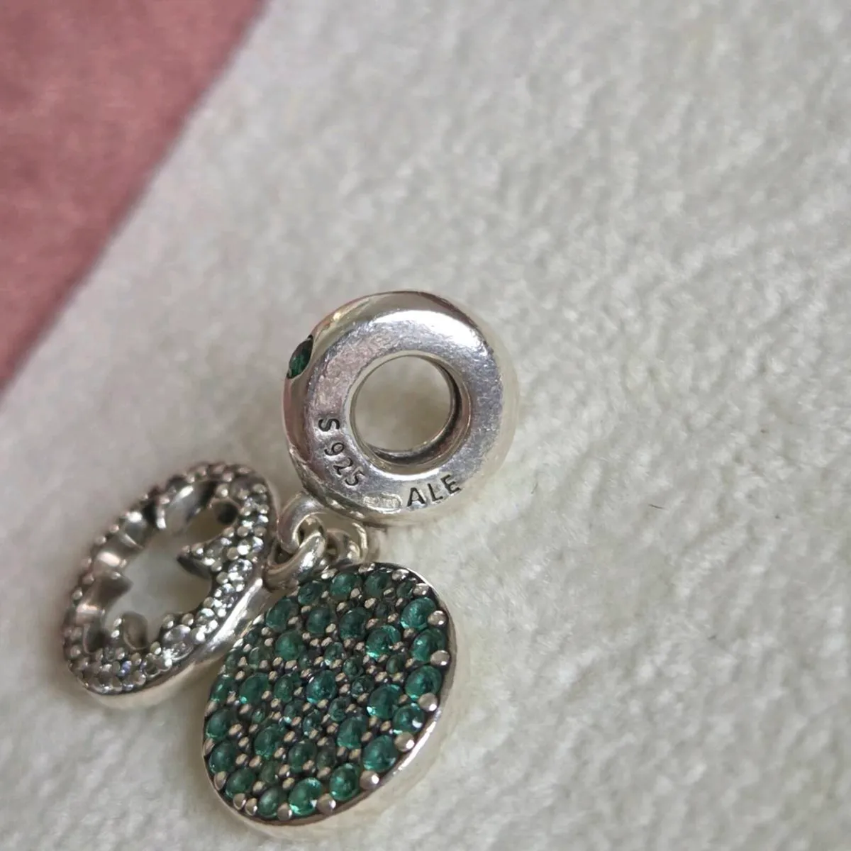 Pandora  four leaf clover  dangle charm - Image 2