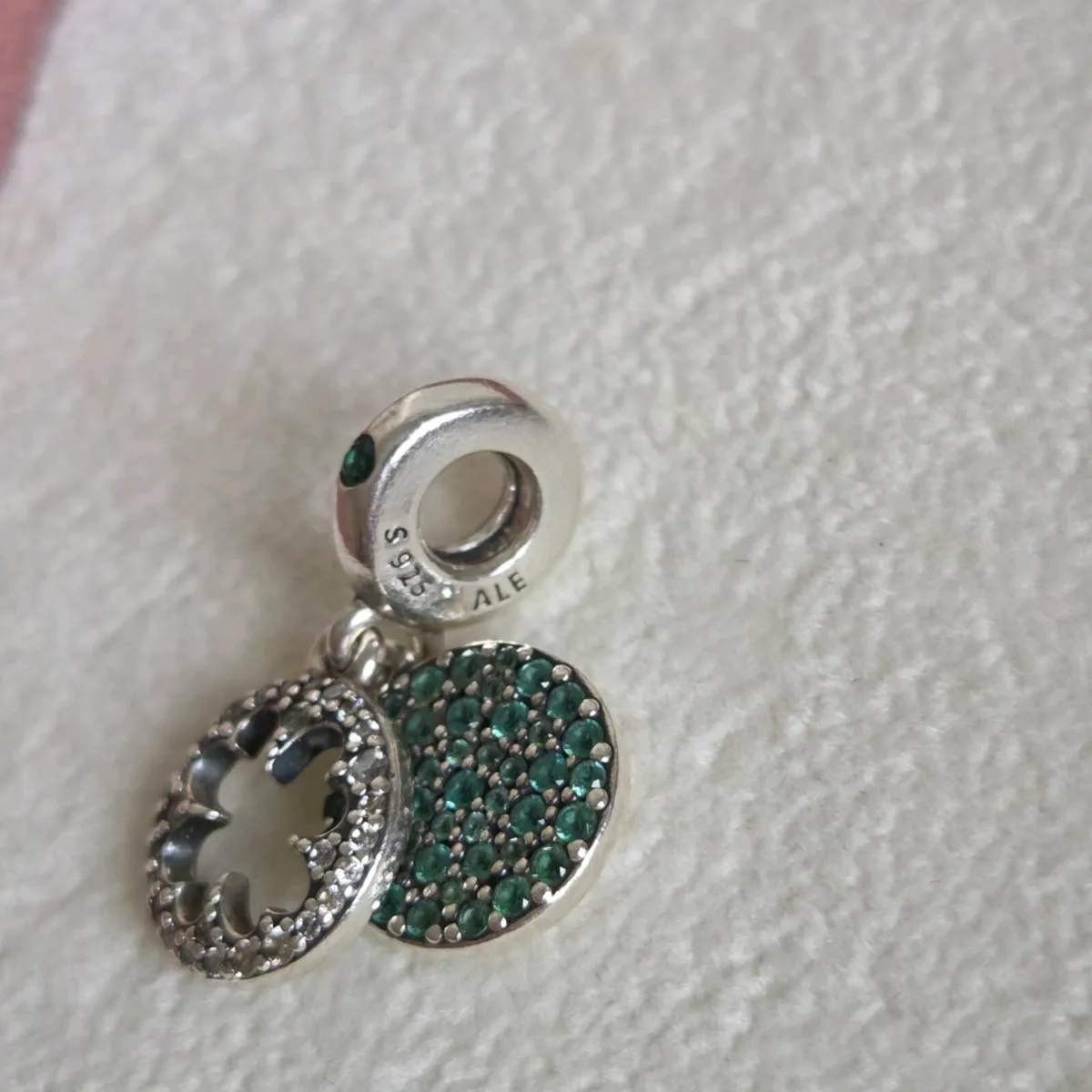 Pandora  four leaf clover  dangle charm - Image 3